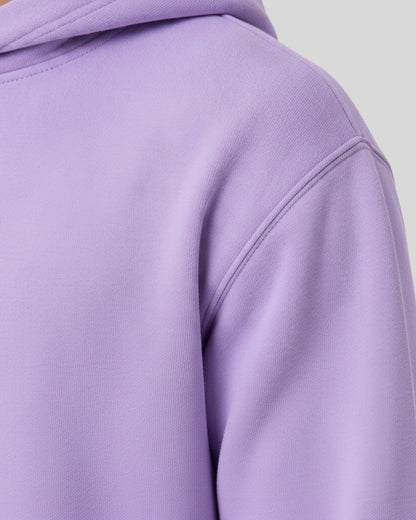 Men's Solid Lavender Cotton Full Sleeve Oversized Hoodie