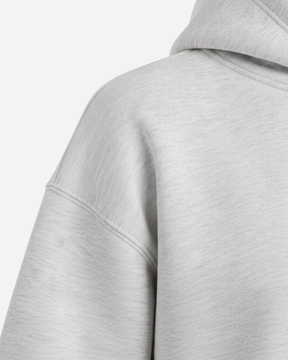 Women's Solid Grey Cotton Full Sleeve Oversized Hoodie